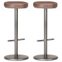 Kitchen stools 2 pcs antique brown genuine leather by vidaXL, Kitchen stools - Ref: Foro24-321877, Price: 191,83 €, Discount: %