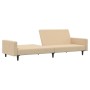 Cream velvet 2-seater sofa bed by vidaXL, Sofas - Ref: Foro24-337319, Price: 184,65 €, Discount: %