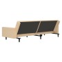 Cream velvet 2-seater sofa bed by vidaXL, Sofas - Ref: Foro24-337319, Price: 184,65 €, Discount: %