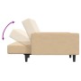 Cream velvet 2-seater sofa bed by vidaXL, Sofas - Ref: Foro24-337319, Price: 184,65 €, Discount: %