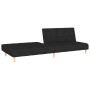 2-Sitzer-Schlafsofa aus schwarzem Stoff von vidaXL, Sofas - Ref: Foro24-337345, Preis: 198,17 €, Rabatt: %