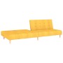 2 seater yellow fabric sofa bed by vidaXL, Sofas - Ref: Foro24-337351, Price: 173,22 €, Discount: %