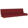 Sofá cama de 2 plazas tela rojo vino tinto de vidaXL, Sofás - Ref: Foro24-337352, Precio: 173,22 €, Descuento: %