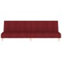 Sofá cama de 2 plazas tela rojo vino tinto de vidaXL, Sofás - Ref: Foro24-337352, Precio: 173,22 €, Descuento: %