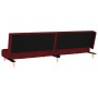 Sofá cama de 2 plazas tela rojo vino tinto de vidaXL, Sofás - Ref: Foro24-337352, Precio: 173,22 €, Descuento: %