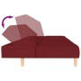 2 seater sofa bed red wine red fabric by vidaXL, Sofas - Ref: Foro24-337352, Price: 173,99 €, Discount: %