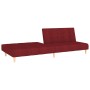 2 seater sofa bed red wine red fabric by vidaXL, Sofas - Ref: Foro24-337352, Price: 173,99 €, Discount: %