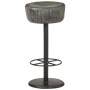 Antique Gray Genuine Leather Kitchen Stool by vidaXL, Kitchen stools - Ref: Foro24-321874, Price: 133,35 €, Discount: %