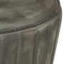 Antique Gray Genuine Leather Kitchen Stool by vidaXL, Kitchen stools - Ref: Foro24-321874, Price: 133,35 €, Discount: %