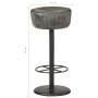 Antique Gray Genuine Leather Kitchen Stool by vidaXL, Kitchen stools - Ref: Foro24-321874, Price: 133,35 €, Discount: %