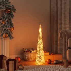 Christmas light cone 30 LED warm white 60 cm acrylic by vidaXL, Christmas lights - Ref: Foro24-356282, Price: 32,99 €, Discou...