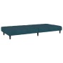 2 seater blue velvet sofa bed by vidaXL, Sofas - Ref: Foro24-337367, Price: 222,05 €, Discount: %