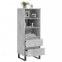 Aparador alto madera contrachapada gris hormigón 40x36x110 cm de vidaXL, Aparadores - Ref: Foro24-831520, Precio: 71,87 €, De...