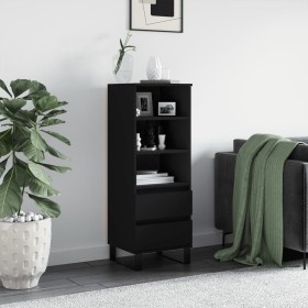 Tall black plywood sideboard 40x36x110 cm by vidaXL, Sideboards - Ref: Foro24-831517, Price: 82,46 €, Discount: %