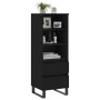 Aparador alto madera contrachapada negro 40x36x110 cm de vidaXL, Aparadores - Ref: Foro24-831517, Precio: 82,46 €, Descuento: %