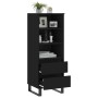 Aparador alto madera contrachapada negro 40x36x110 cm de vidaXL, Aparadores - Ref: Foro24-831517, Precio: 82,46 €, Descuento: %