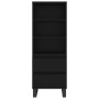 Aparador alto madera contrachapada negro 40x36x110 cm de vidaXL, Aparadores - Ref: Foro24-831517, Precio: 82,46 €, Descuento: %