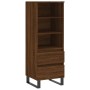 Tall oak brown plywood sideboard 40x36x110 cm by vidaXL, Sideboards - Ref: Foro24-831523, Price: 62,05 €, Discount: %