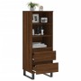 Aparador alto madera contrachapada roble marrón 40x36x110 cm de vidaXL, Aparadores - Ref: Foro24-831523, Precio: 62,05 €, Des...