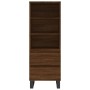 Aparador alto madera contrachapada roble marrón 40x36x110 cm de vidaXL, Aparadores - Ref: Foro24-831523, Precio: 62,05 €, Des...