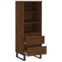 Tall oak brown plywood sideboard 40x36x110 cm by vidaXL, Sideboards - Ref: Foro24-831523, Price: 62,05 €, Discount: %