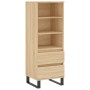 Tall Sonoma oak plywood sideboard 40x36x110 cm by vidaXL, Sideboards - Ref: Foro24-831519, Price: 67,66 €, Discount: %