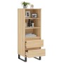 Tall Sonoma oak plywood sideboard 40x36x110 cm by vidaXL, Sideboards - Ref: Foro24-831519, Price: 67,66 €, Discount: %