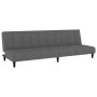 Dark gray velvet 2-seater sofa bed by vidaXL, Sofas - Ref: Foro24-337369, Price: 222,66 €, Discount: %