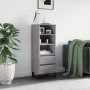 Aparador alto madera contrachapada gris Sonoma 40x36x110 cm de vidaXL, Aparadores - Ref: Foro24-831522, Precio: 60,72 €, Desc...