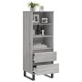 Aparador alto madera contrachapada gris Sonoma 40x36x110 cm de vidaXL, Aparadores - Ref: Foro24-831522, Precio: 62,99 €, Desc...