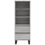 Tall Sonoma gray plywood sideboard 40x36x110 cm by vidaXL, Sideboards - Ref: Foro24-831522, Price: 62,99 €, Discount: %