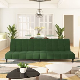 Dark green velvet 2-seater sofa bed by vidaXL, Sofas - Ref: Foro24-337370, Price: 222,99 €, Discount: %