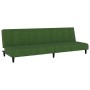 Dunkelgrünes 2-Sitzer-Schlafsofa aus Samt von vidaXL, Sofas - Ref: Foro24-337370, Preis: 222,81 €, Rabatt: %