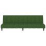 Sofá cama de 2 plazas terciopelo verde oscuro de vidaXL, Sofás - Ref: Foro24-337370, Precio: 222,81 €, Descuento: %