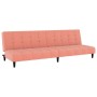 Pink velvet 2-seater sofa bed by vidaXL, Sofas - Ref: Foro24-337372, Price: 190,87 €, Discount: %