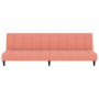 Pink velvet 2-seater sofa bed by vidaXL, Sofas - Ref: Foro24-337372, Price: 190,87 €, Discount: %