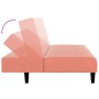 Pink velvet 2-seater sofa bed by vidaXL, Sofas - Ref: Foro24-337372, Price: 190,87 €, Discount: %