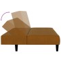 Brown velvet 2-seater sofa bed by vidaXL, Sofas - Ref: Foro24-337376, Price: 184,98 €, Discount: %