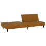 Brown velvet 2-seater sofa bed by vidaXL, Sofas - Ref: Foro24-337376, Price: 184,98 €, Discount: %