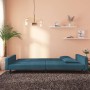 2-seater sofa bed with two blue velvet pillows by vidaXL, Sofas - Ref: Foro24-337627, Price: 255,99 €, Discount: %