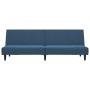 2 seater blue velvet sofa bed by vidaXL, Sofas - Ref: Foro24-337638, Price: 189,93 €, Discount: %