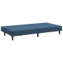 2 seater blue velvet sofa bed by vidaXL, Sofas - Ref: Foro24-337638, Price: 189,93 €, Discount: %