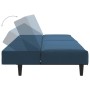 2 seater blue velvet sofa bed by vidaXL, Sofas - Ref: Foro24-337638, Price: 189,93 €, Discount: %