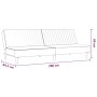 2-Sitzer-Schlafsofa aus schwarzem Samt von vidaXL, Sofas - Ref: Foro24-337645, Preis: 183,99 €, Rabatt: %