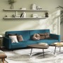 2 seater blue velvet sofa bed by vidaXL, Sofas - Ref: Foro24-337649, Price: 250,24 €, Discount: %