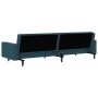 2 seater blue velvet sofa bed by vidaXL, Sofas - Ref: Foro24-337649, Price: 250,24 €, Discount: %