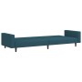 2 seater blue velvet sofa bed by vidaXL, Sofas - Ref: Foro24-337649, Price: 250,24 €, Discount: %