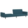 2 seater blue velvet sofa bed by vidaXL, Sofas - Ref: Foro24-337649, Price: 250,24 €, Discount: %