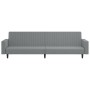 2 seater light gray velvet sofa bed by vidaXL, Sofas - Ref: Foro24-337650, Price: 235,16 €, Discount: %