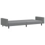 2 seater light gray velvet sofa bed by vidaXL, Sofas - Ref: Foro24-337650, Price: 235,16 €, Discount: %